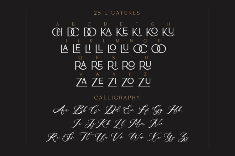 Ligature Font Duo