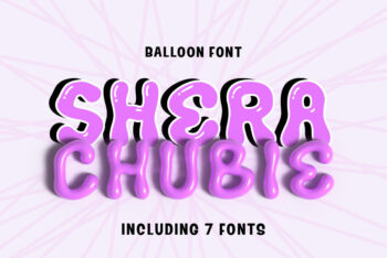 Chubby 3D Balloon Font