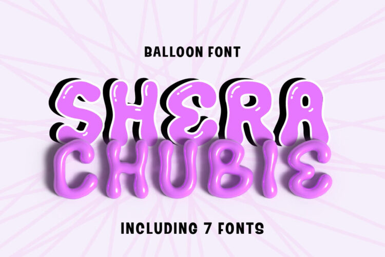 Chubby 3D Balloon Font