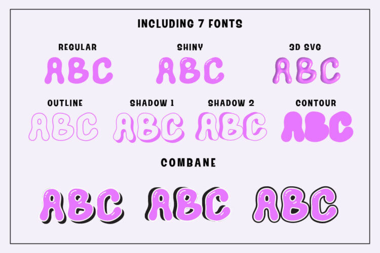 Chubby 3D Balloon Font