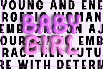 Chubby 3D Balloon Font