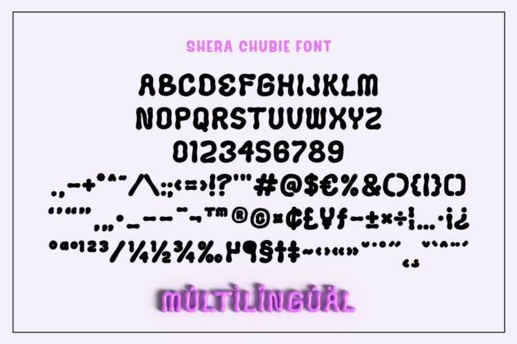 Chubby 3D Balloon Font