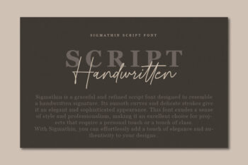Signature Script Font,