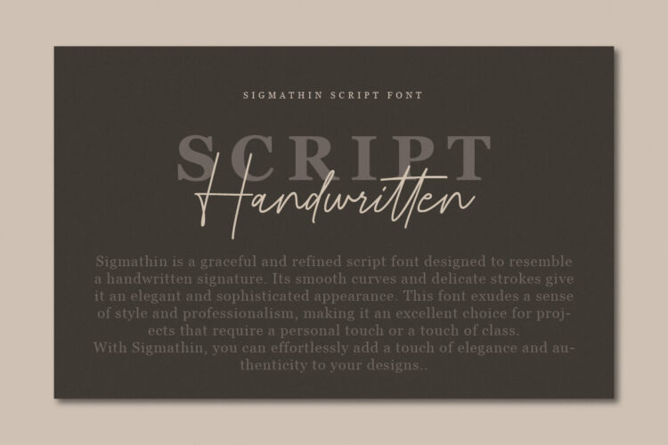 Signature Script Font,