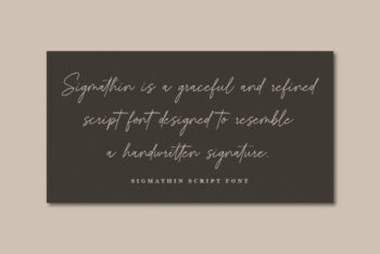 Signature Script Font,