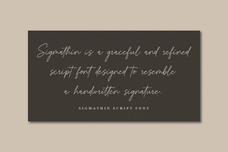 Signature Script Font,