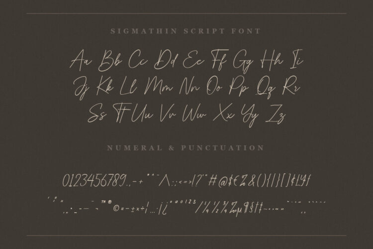 Signature Script Font,
