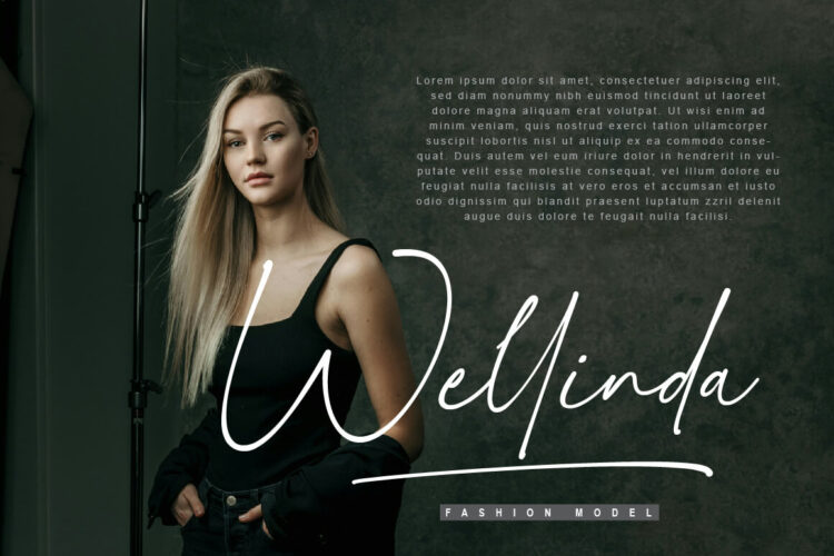 Script font with Swash