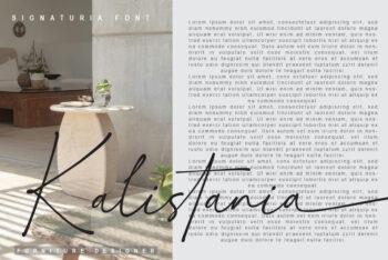 Script font with Swash