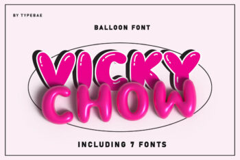Chubby 3D Balloon Font