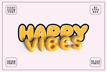 Chubby 3D Balloon Font