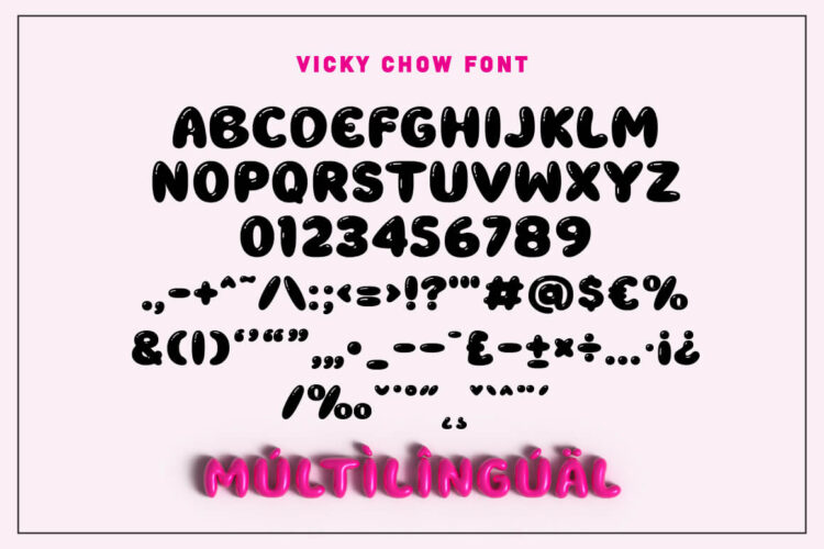 Chubby 3D Balloon Font