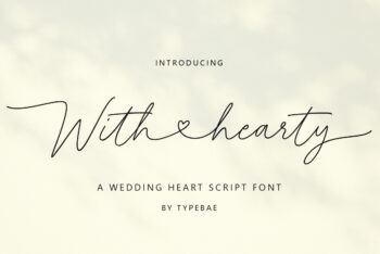 Wedding Heart Script Font