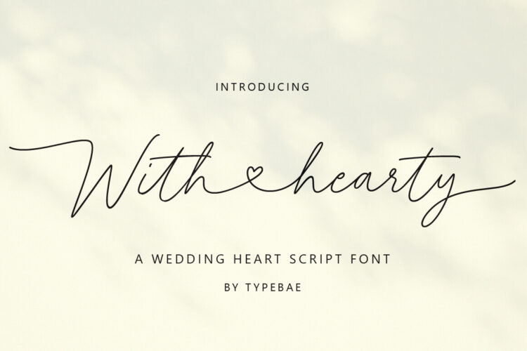 Wedding Heart Script Font