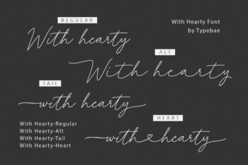 Wedding Heart Script Font