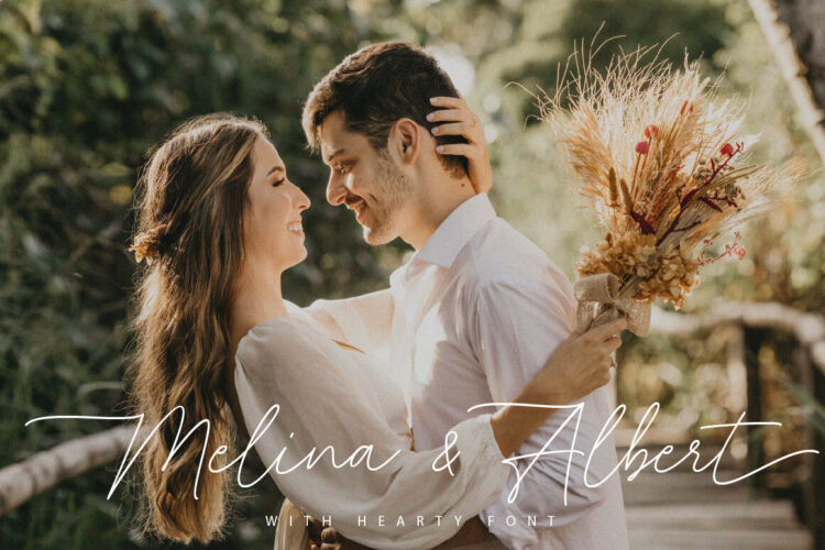 Wedding Heart Script Font
