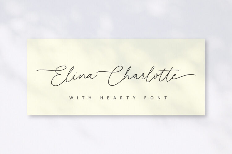 Wedding Heart Script Font