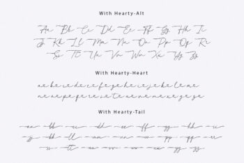 Wedding Heart Script Font