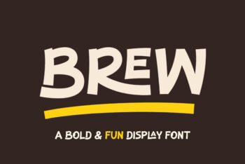 Brew - Bold and Fun Display Font