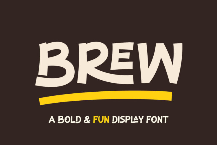 Brew - Bold and Fun Display Font