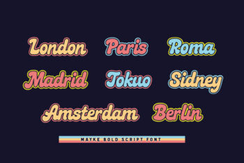 Mayke - Fun Bold Script Font