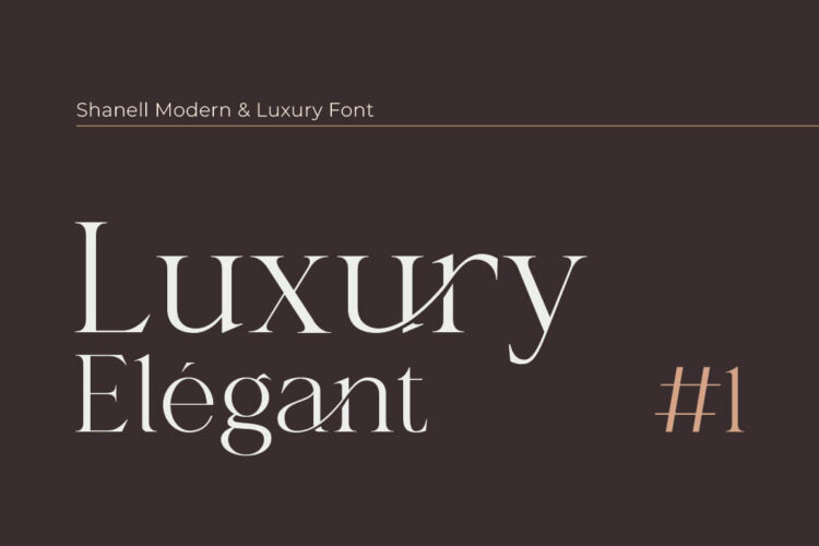 Shanell - Modern & Luxury Serif Font