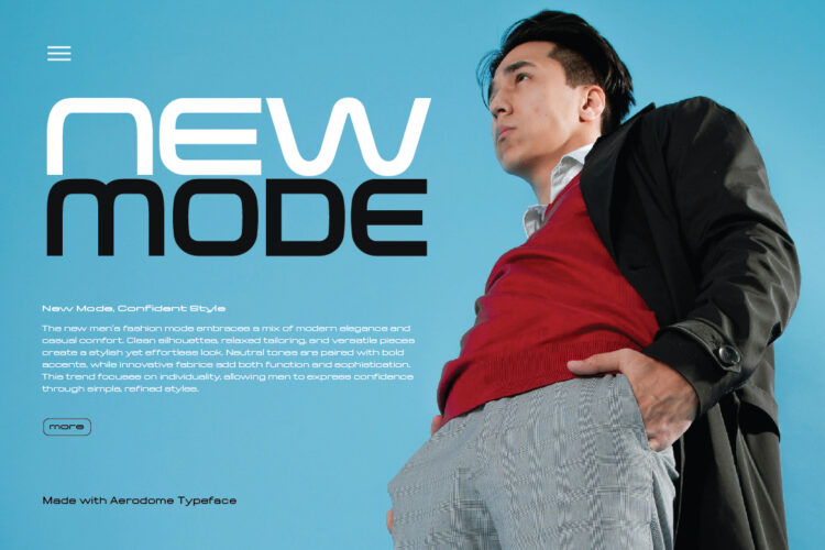 Aerodome – Modern Futuristic & Sporty Font Family