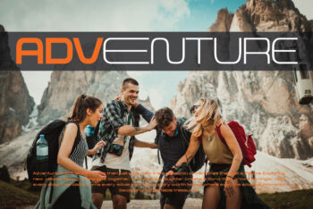 Aerodome – Modern Futuristic & Sporty Font Family
