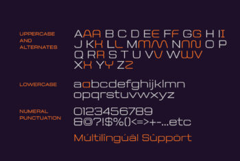 Aerodome – Modern Futuristic & Sporty Font Family