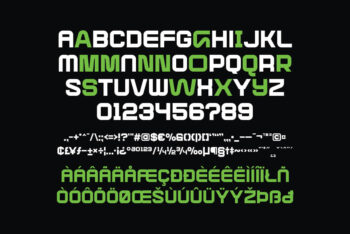 Geof - Futuristic Techno and Sport Display Font
