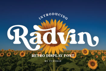 Radvin - Bold Retro Display Font