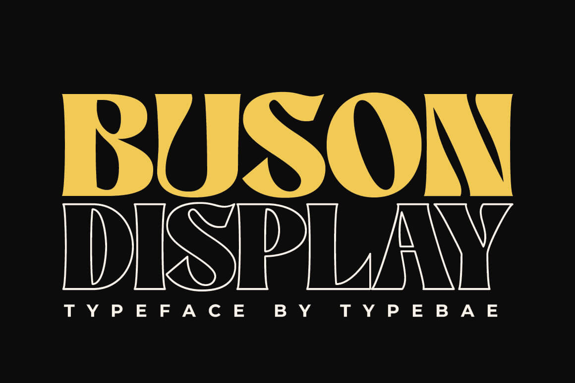 Buson - Bold Retro Display Font