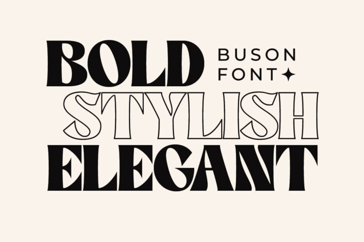 Buson - Bold Retro Display Font