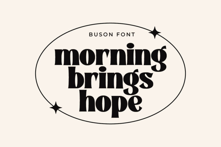 Buson - Bold Retro Display Font