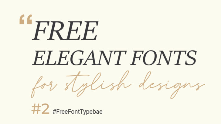Free Elegant Fonts