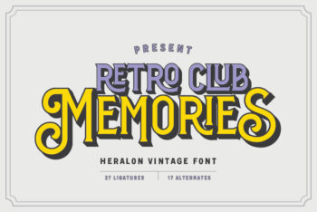 Heralon - Layered Vintage Font
