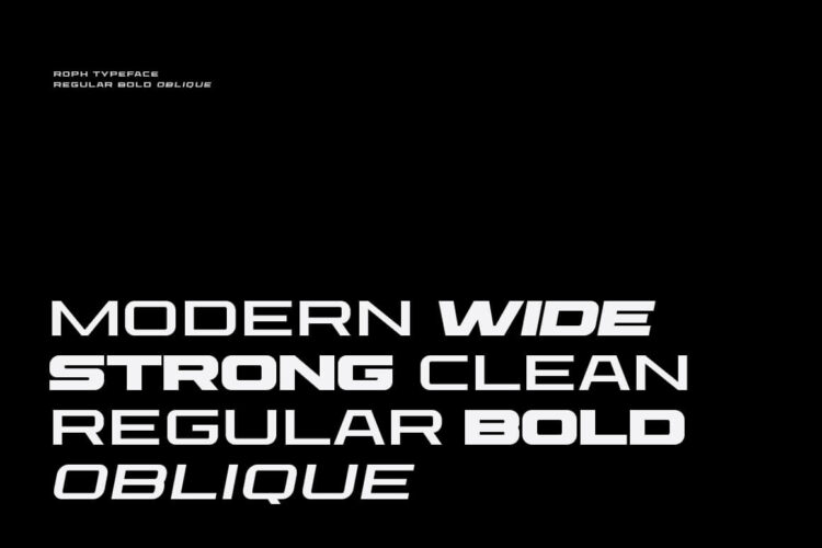 Roph - Modern Brand Identity Bold Font