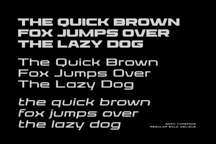 Roph - Modern Brand Identity Bold Font