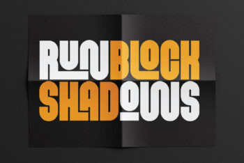 Monblock Font – Bold Logo Font with 80 Ligatures