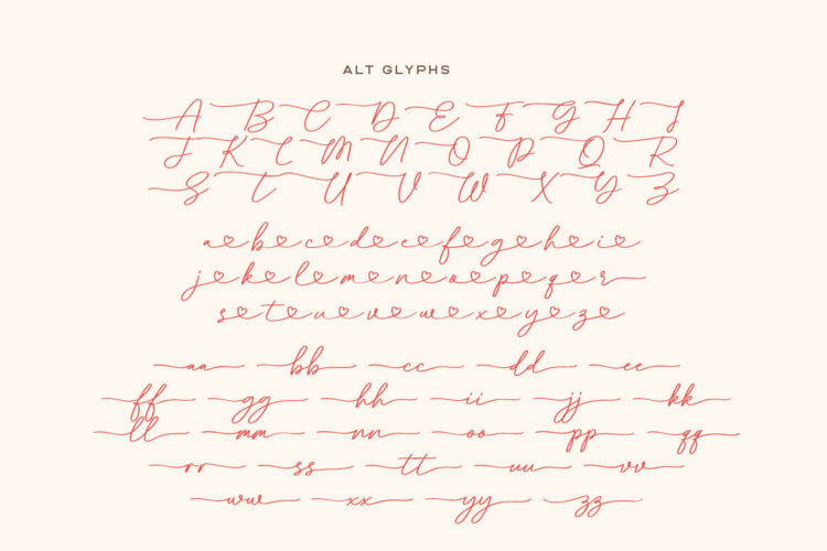 Your Love - Romantic Wedding Font