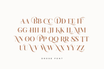 Drose - Modern luxury Serif Font