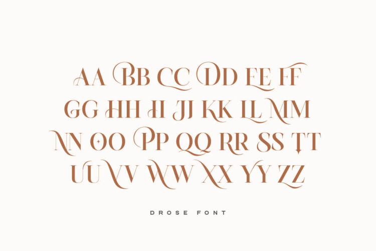 Drose - Modern luxury Serif Font