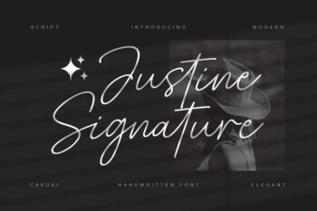 Justine Signature Script Font