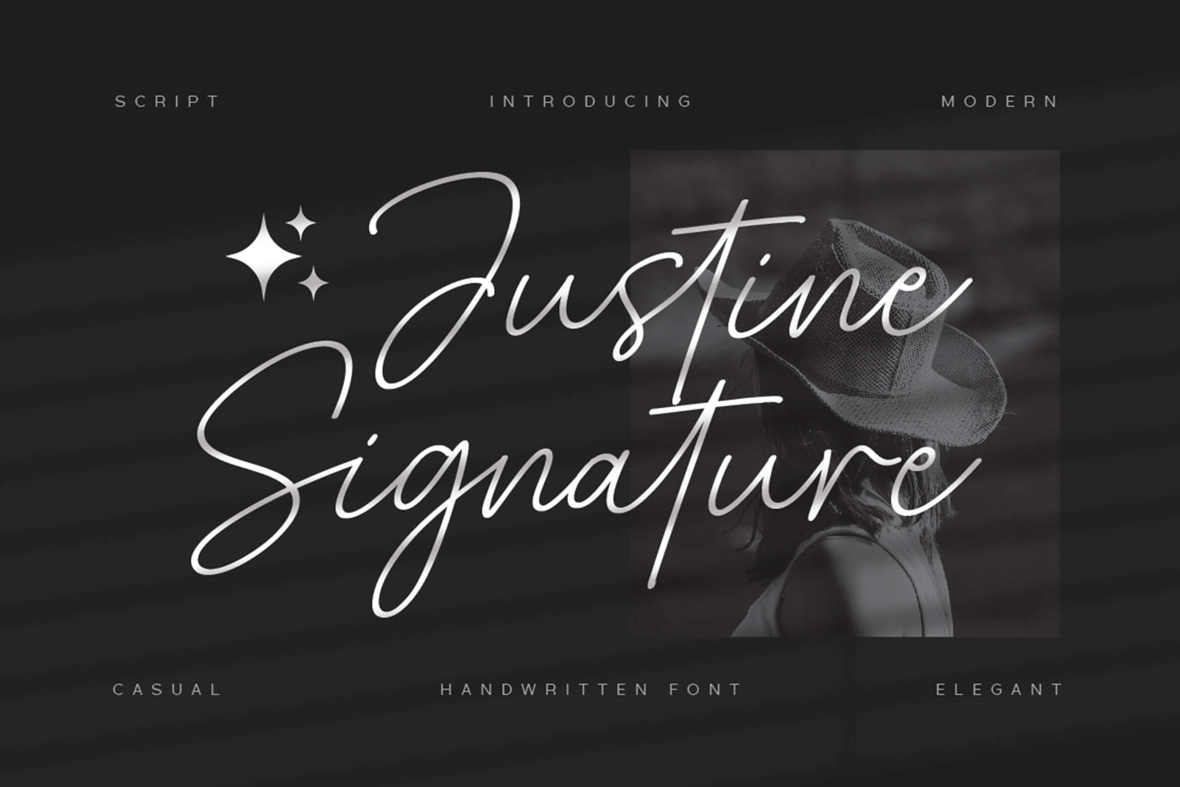 Justine Signature Script Font