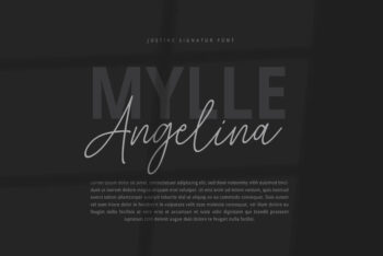 Justine Signature Script Font