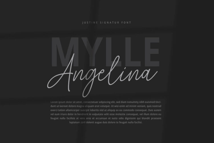Justine Signature Script Font