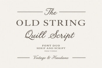 Old String Font - Script & Serif Font Duo