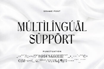 Srame - Modern Stylish Serif Font