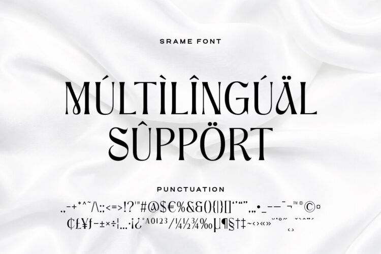 Srame - Modern Stylish Serif Font